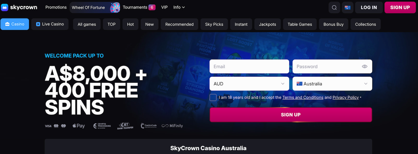 SkyCrown Welcome