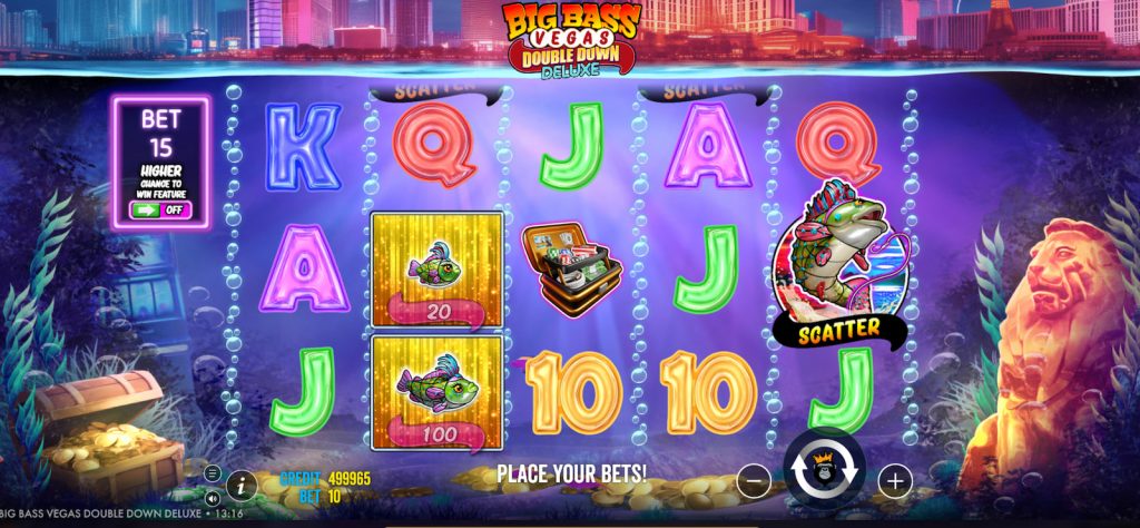 Big Bass Vegas Double Down Deluxe Pokie Game