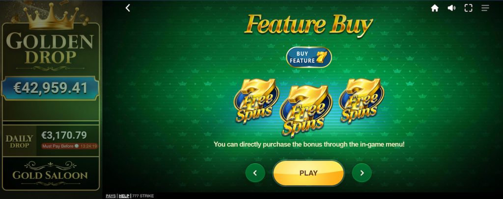 777 Strike Bonus