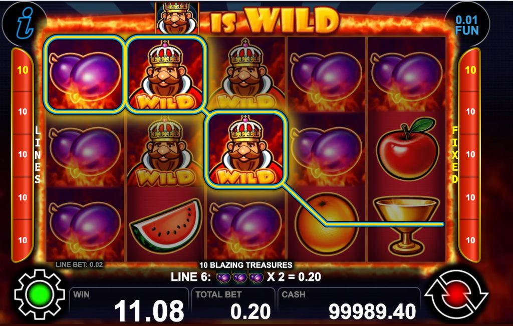 10 Blazing Treasures King