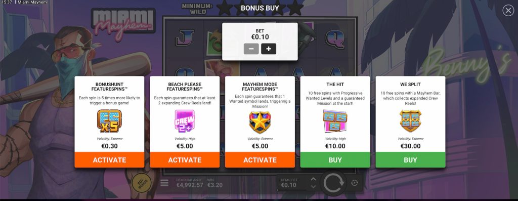 Miami Mayhem Bonus Buy