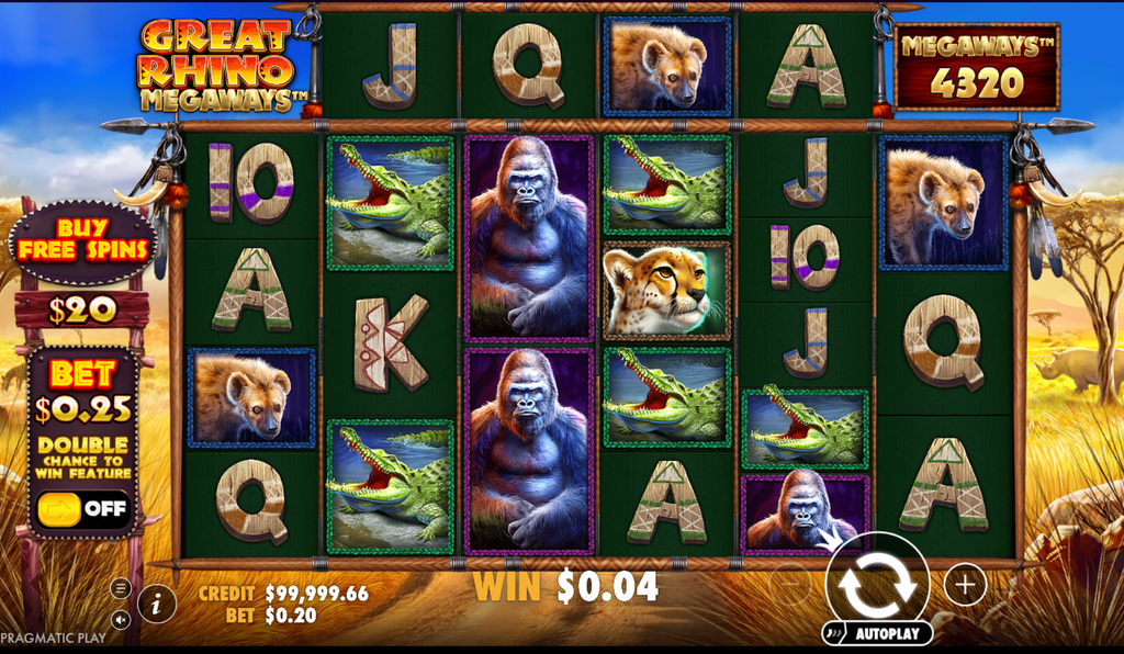 Great Rhino Megaways Game