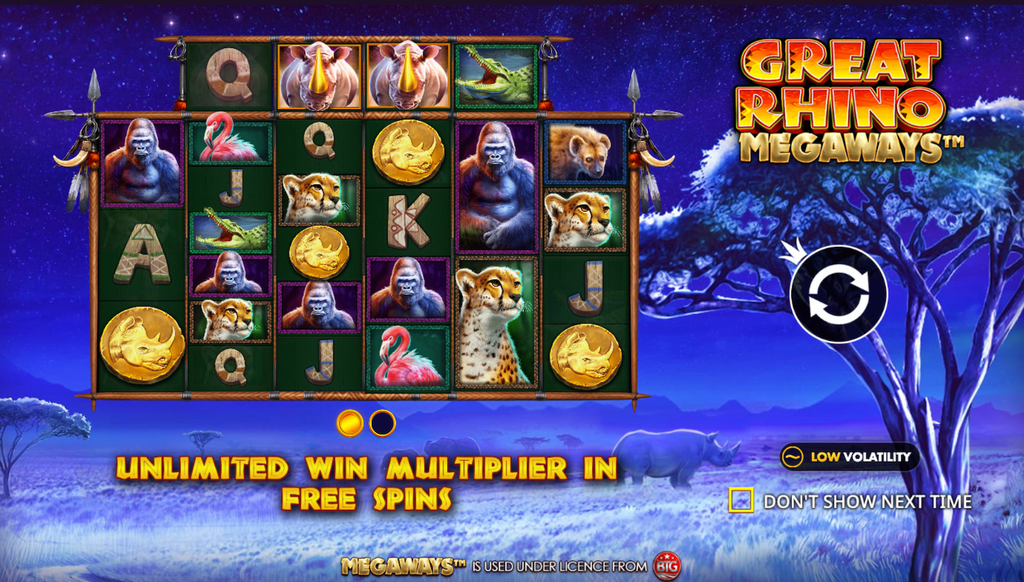 Great Rhino Megaways Pokie