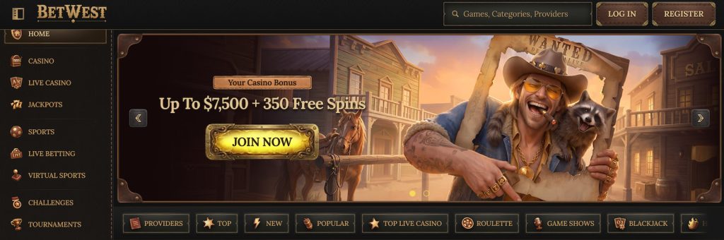 BetWest Welcome