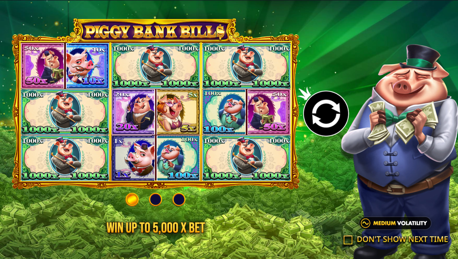 Piggy Bank Bills Pokie