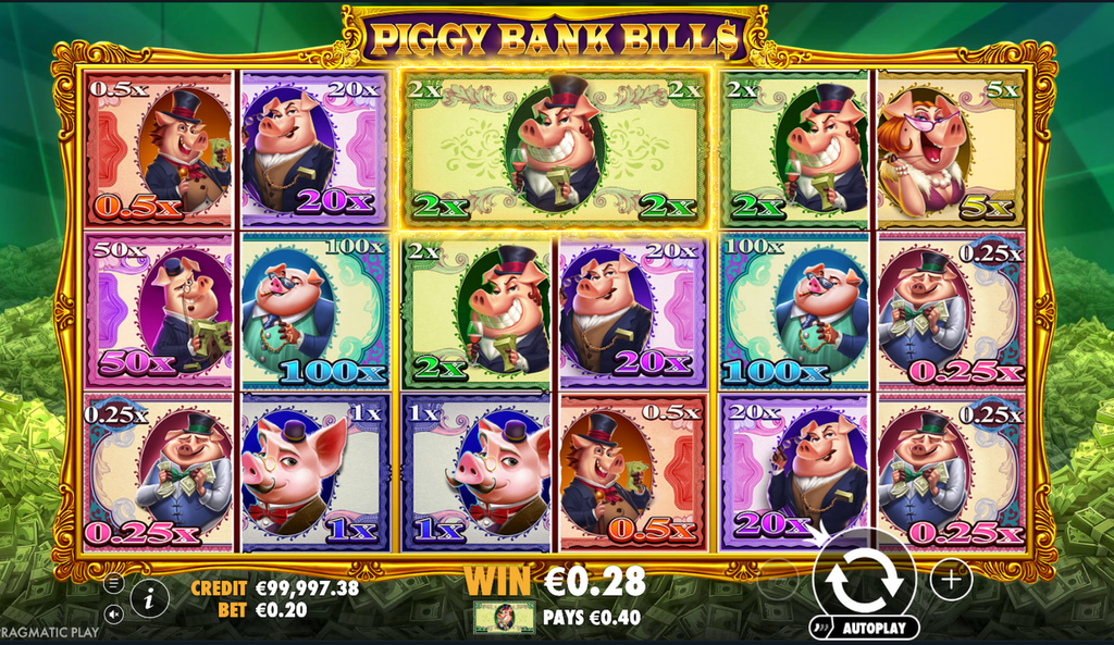 Piggy Bank Bills Game