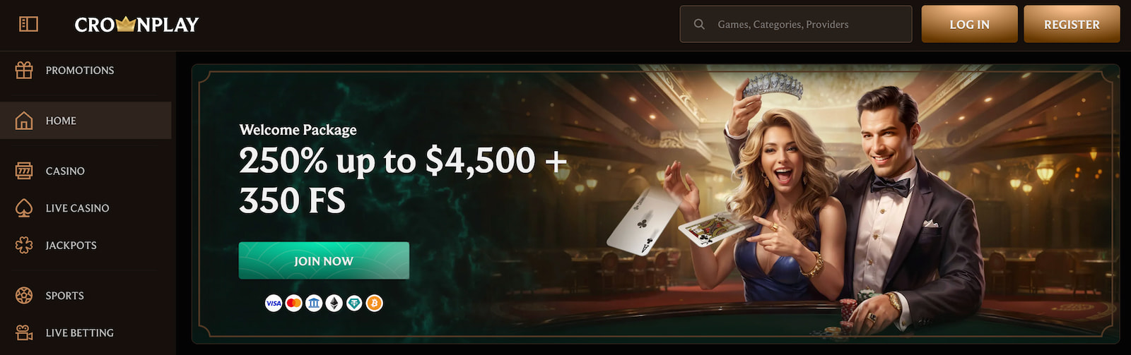CrownPlay Welcome
