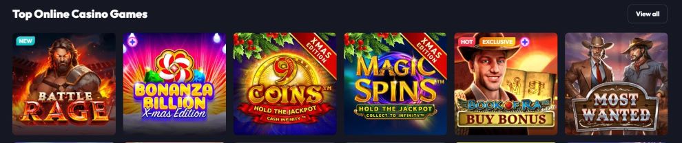 Mobile casinos top games 