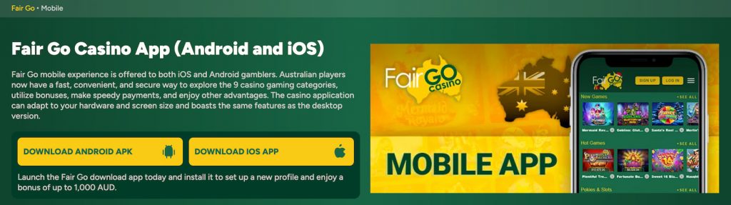 Fair-Go Casino IOS